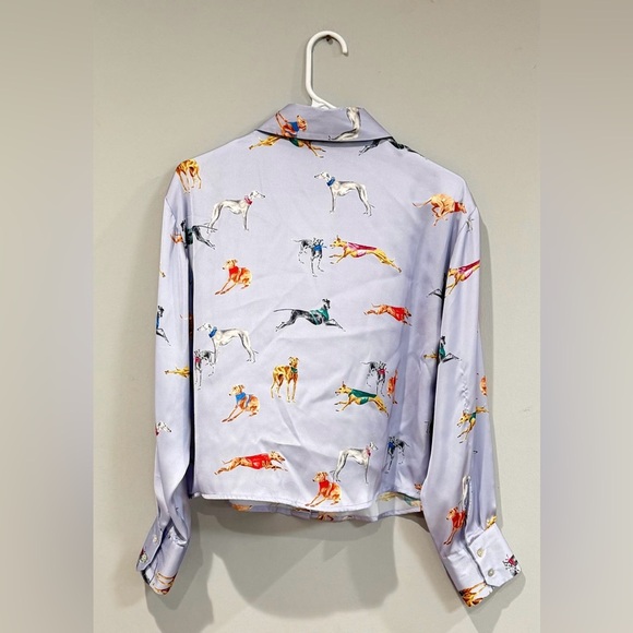 Zara Gray Shirt with Dog Print - Picture 6 of 9